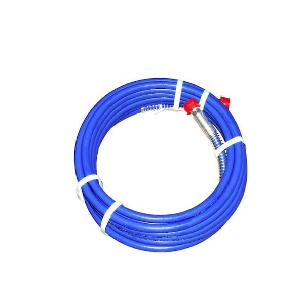 25' x 1/4in Airless Hose Assembly, 3300 PSI Blue